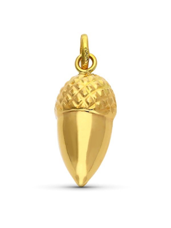 18K COLGANTE ORO AMARILLO BELLOTA...