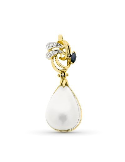 18K COLGANTE ORO BICOLOR...