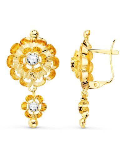 18K PENDIENTES ORO AMARILLO...