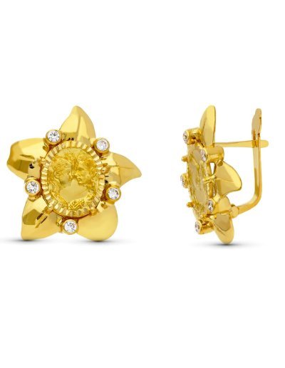 18K PENDIENTES ORO AMARILLO...