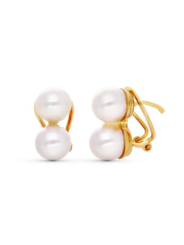 18K PENDIENTES ORO AMARILLO TU Y YO...