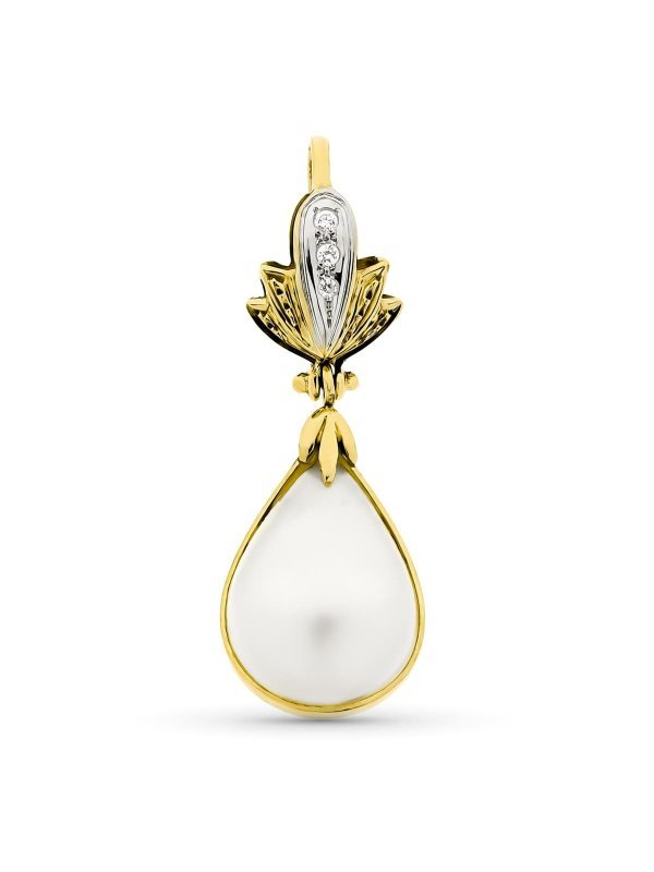 18K COLGANTE ORO BICOLOR JAPONESA...