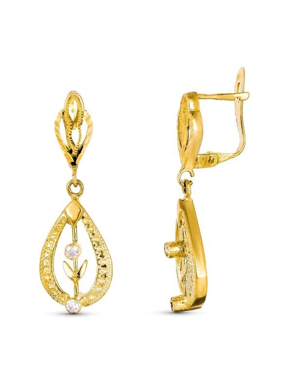18K PENDIENTES CUBANAS