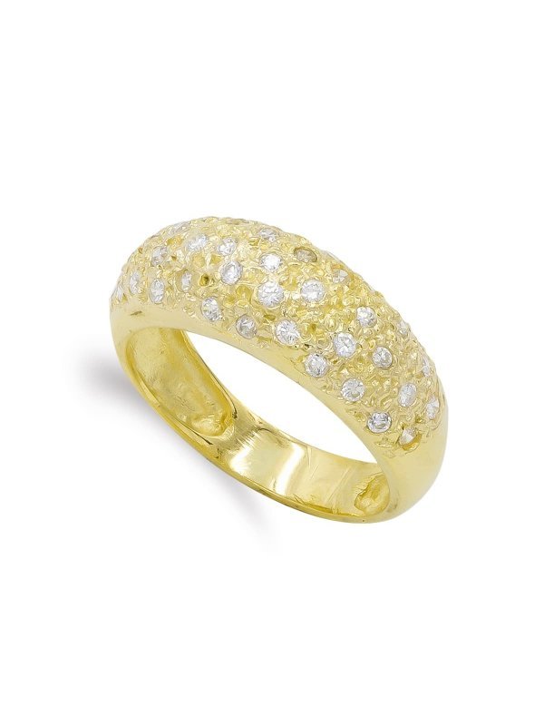 18K SORTIJA ORO AMARILLO Y CIRCONITAS
