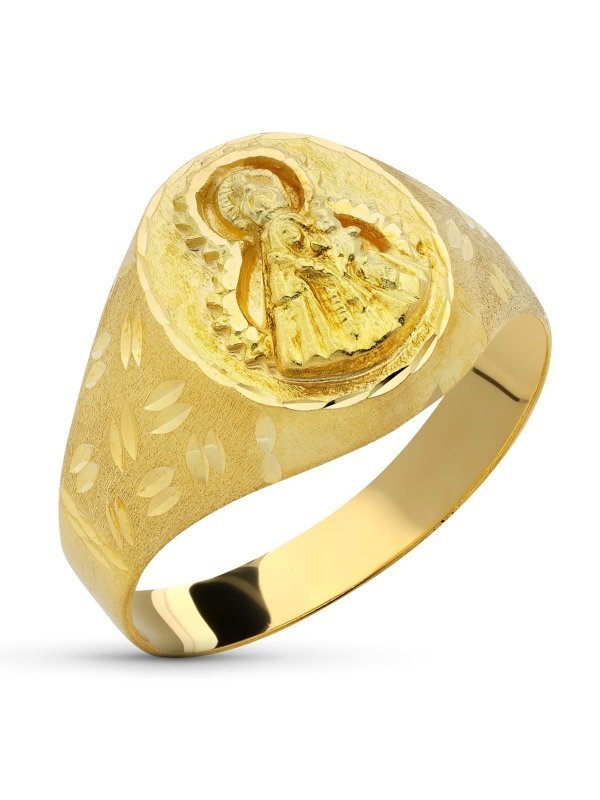 18K SELLO ORO AMARILLO VIRGEN DE LA...