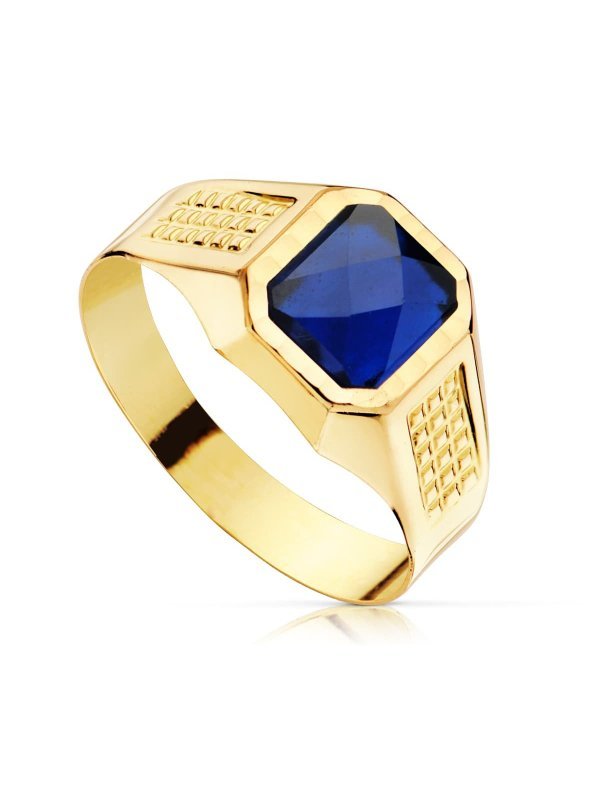 18K SELLO ORO AMARILLO CADETE HUECO...