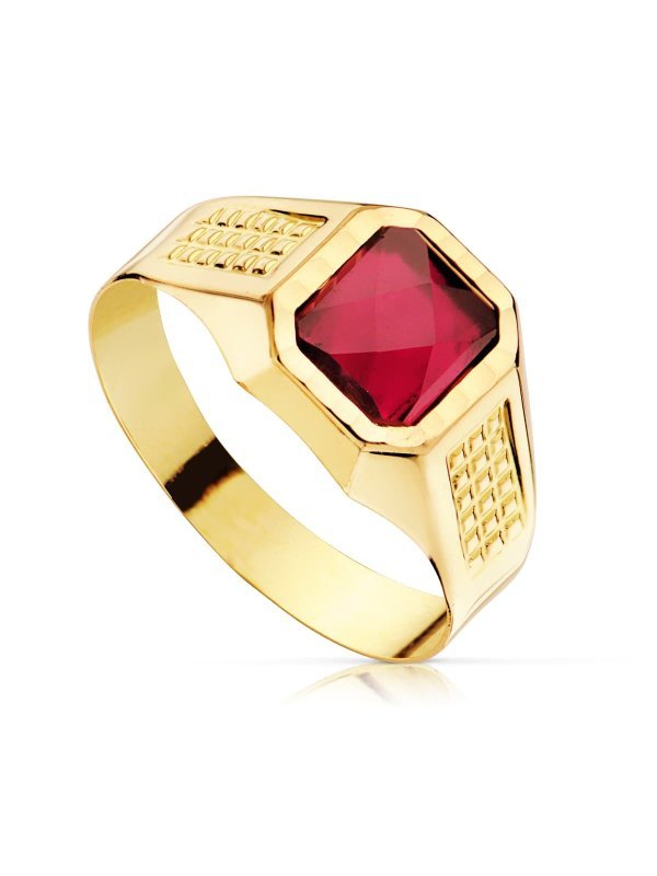 18K SELLO ORO AMARILLO CADETE HUECO...