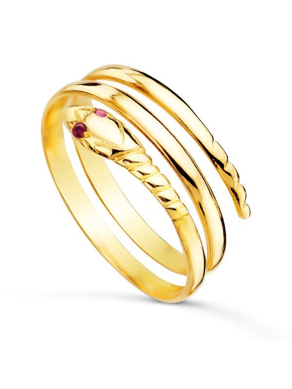 18K SORTIJA ORO AMARILLO SERPIENTE 2...