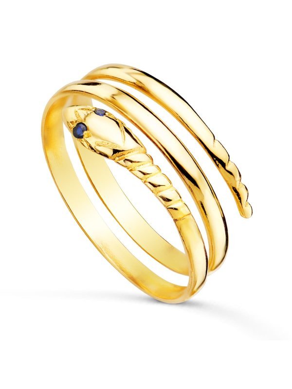18K SORTIJA ORO AMARILLO SERPIENTE 2...