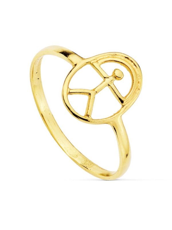 18K SORTIJA ORO AMARILLO OVAL CON...