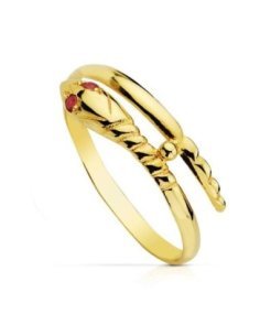 18K SORTIJA SERPIENTE ORO...