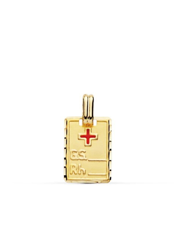 9K PLACA ORO AMARILLO RH. 16X11 MM