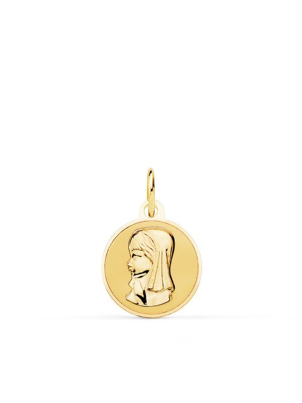 9K MEDALLA ORO AMARILLO VIRGEN NIÑA...