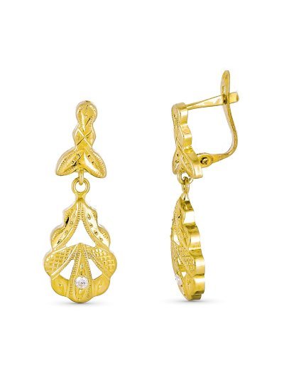 9K PENDIENTES ORO AMARILLO...