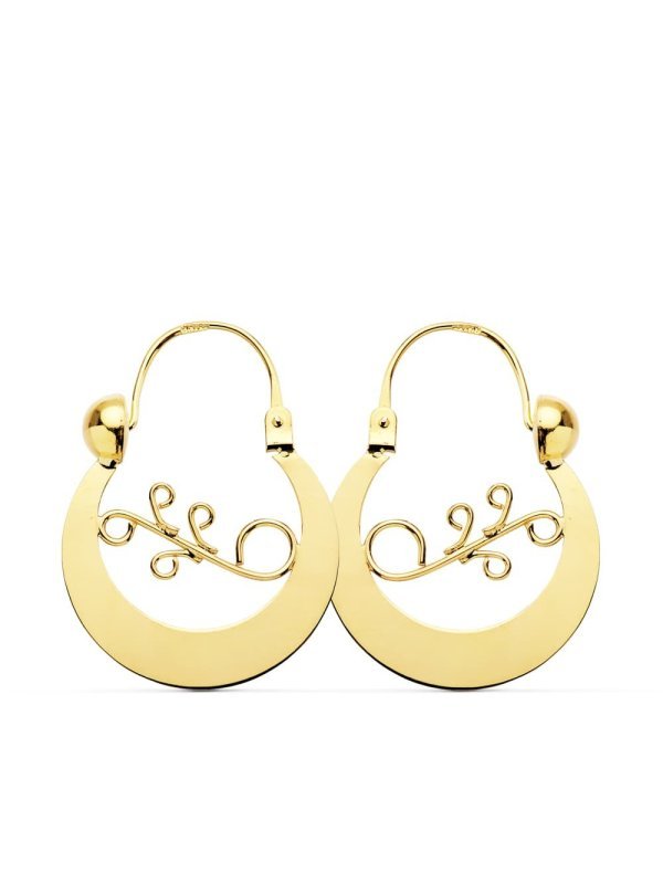 9K CRIOLLAS ORO AMARILLO CANARIA...