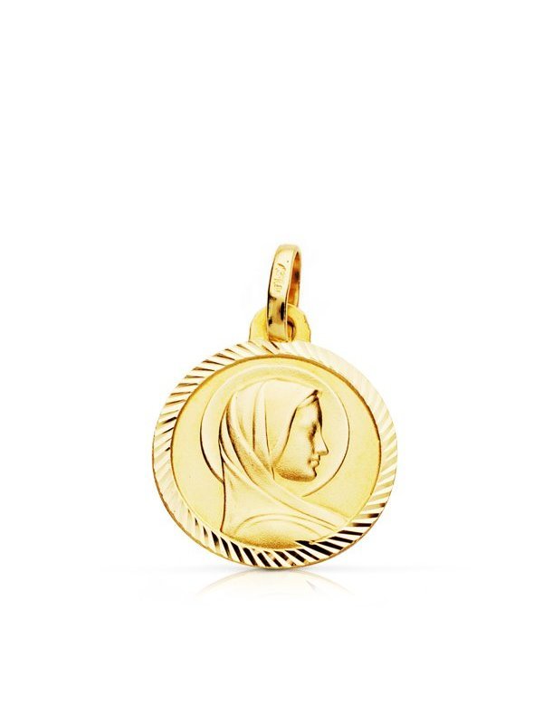 9K MEDALLA VIRGEN FRANCESA 14 MM