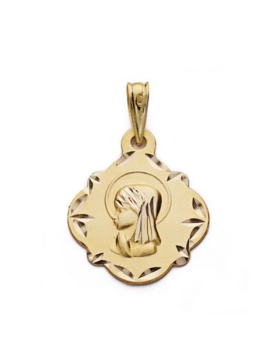 9K MEDALLA VIRGEN NIÑA 16 MM