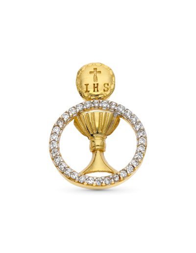 9K COLGANTE ORO BICOLOR...