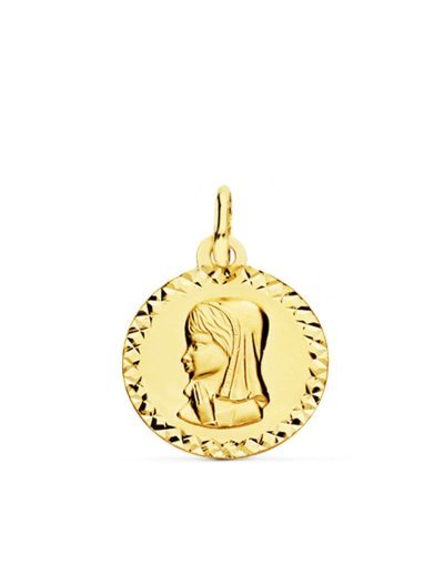 9K MEDALLA VIRGEN NIÑA 16 MM