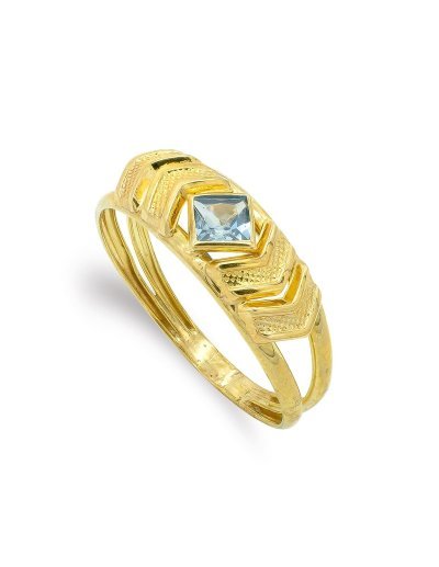 9K SORTIJA PIEDRA 4 MM...