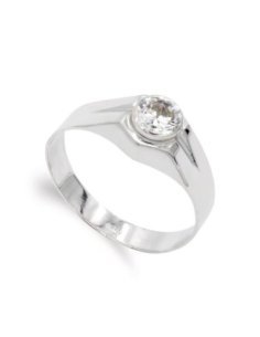 9K SOLITARIO ORO BLANCO HUECO