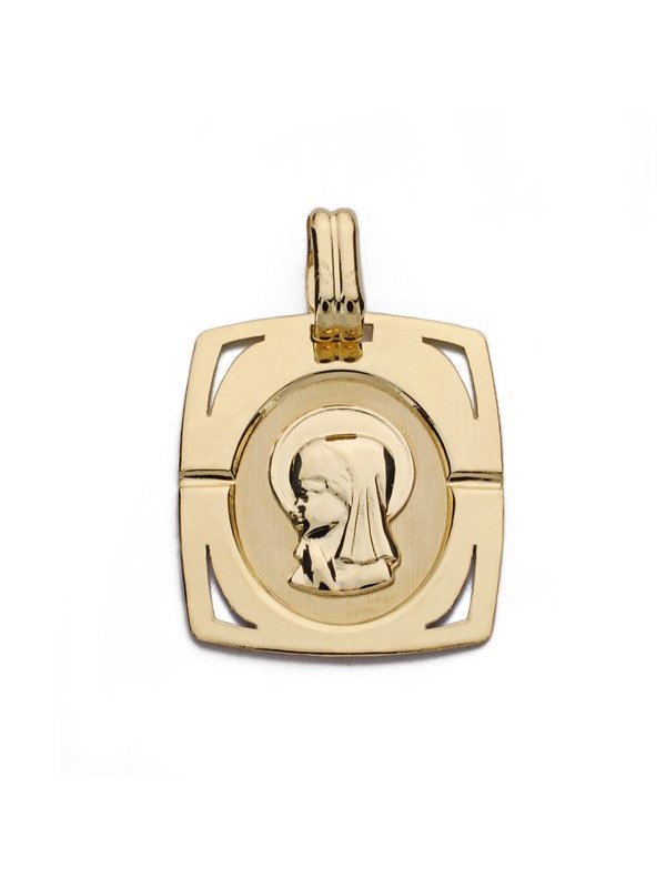 9K MEDALLA VIRGEN NIÑA 20X17 MM