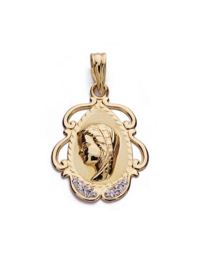 9K MEDALLA VIRGEN NIÑA...