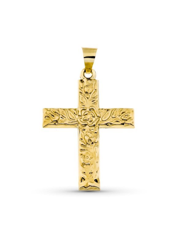 9K CRUZ ORO AMARILLO SIN CRISTO...