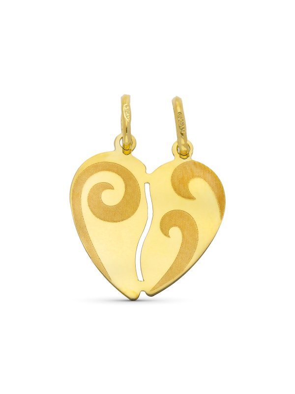 9K COLGANTE ORO AMARILLO CORAZON...