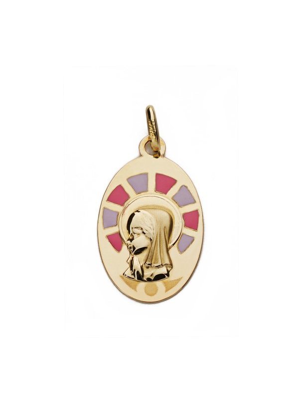 9K MEDALLA VIRGEN NIÑA ESMALTE 9K...