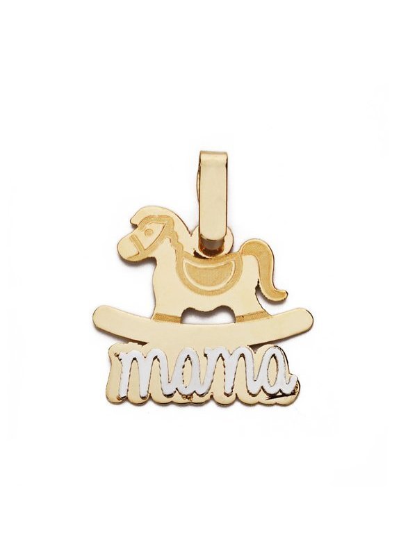 9K COLGANTE ORO AMARILLO MADRE. 17X16 MM