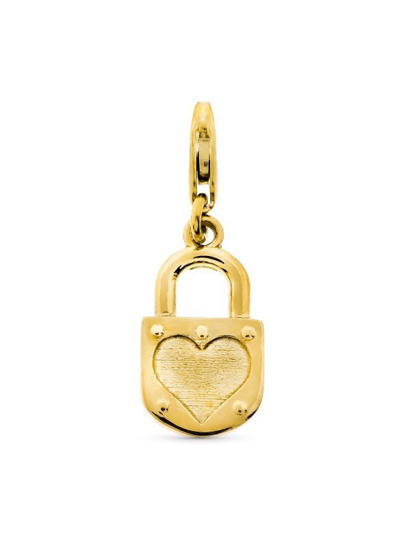 9K COLGANTE ORO AMARILLO CANDADO CON...