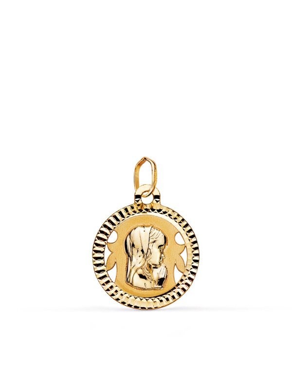 9K MEDALLA VIRGEN NIÑA LIGERA 16 MM