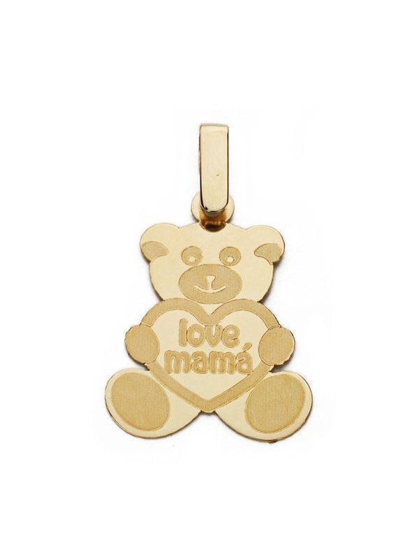 9K COLGANTE ORO AMARILLO MAMA OSO ....