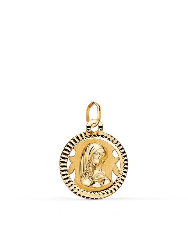 9K MEDALLA VIRGEN NIÑA LIGERA 16 MM
