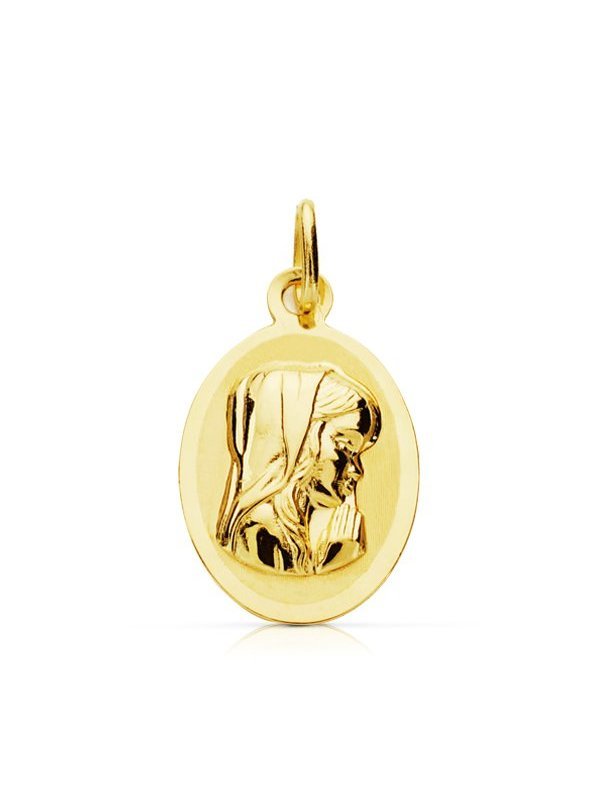 9K MEDALLA VIRGEN NIÑA 17X12 MM