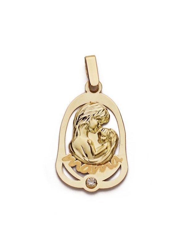 9K COLGANTE ORO AMARILLO MADRE...