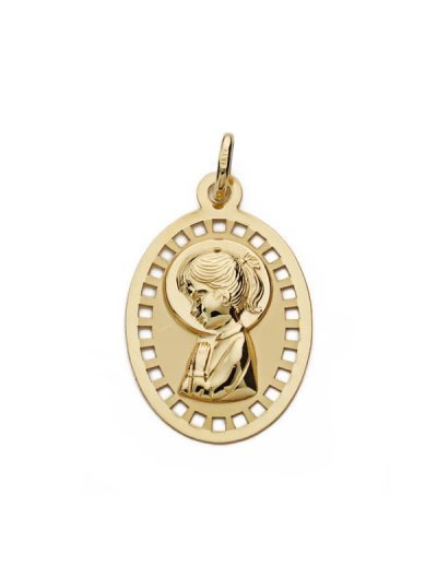 9K MEDALLA VIRGEN NIÑA...