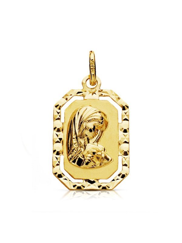 9K MEDALLA VIRGEN NIÑA 20X12 MM