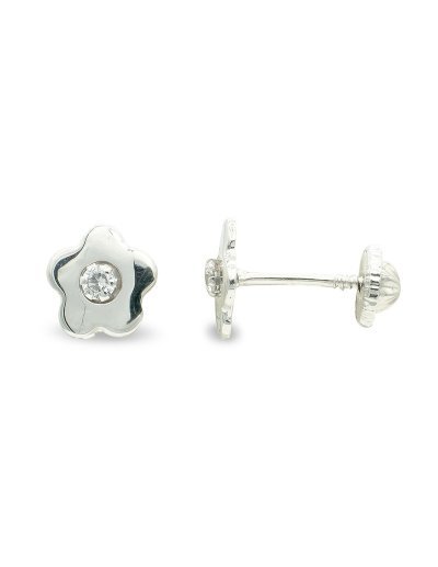 9K PENDIENTES FLOR 7 MM...