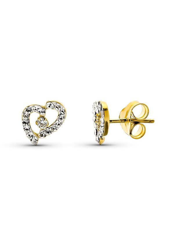9K PENDIENTES CIRCONITAS 9X6 MM