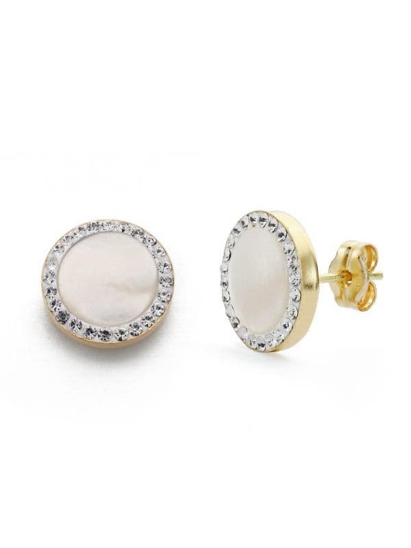 9K PENDIENTES ORO AMARILLO NACAR Y...
