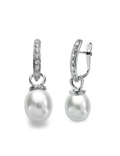 9K PENDIENTES ORO BLANCO...