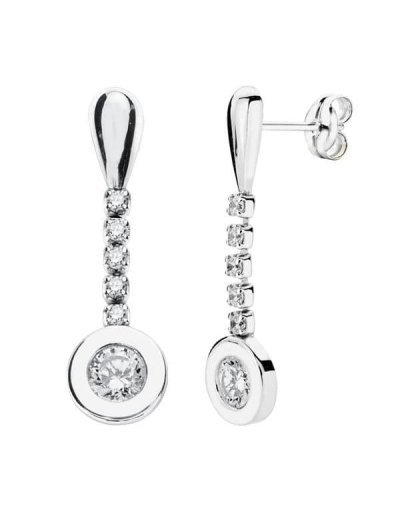 9K PENDIENTES ORO BLANCO...
