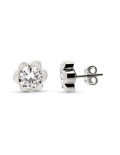 9K PENDIENTES ORO BLANCO...