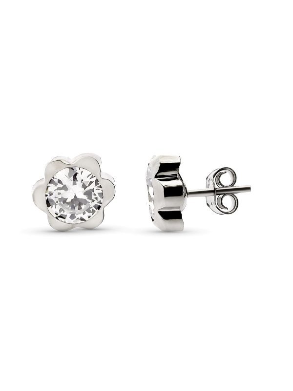 9K PENDIENTES ORO BLANCO MARGARITA...