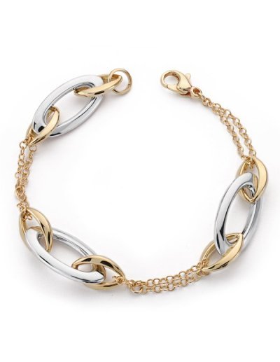 9K PULSERA HUECA 19.5CM