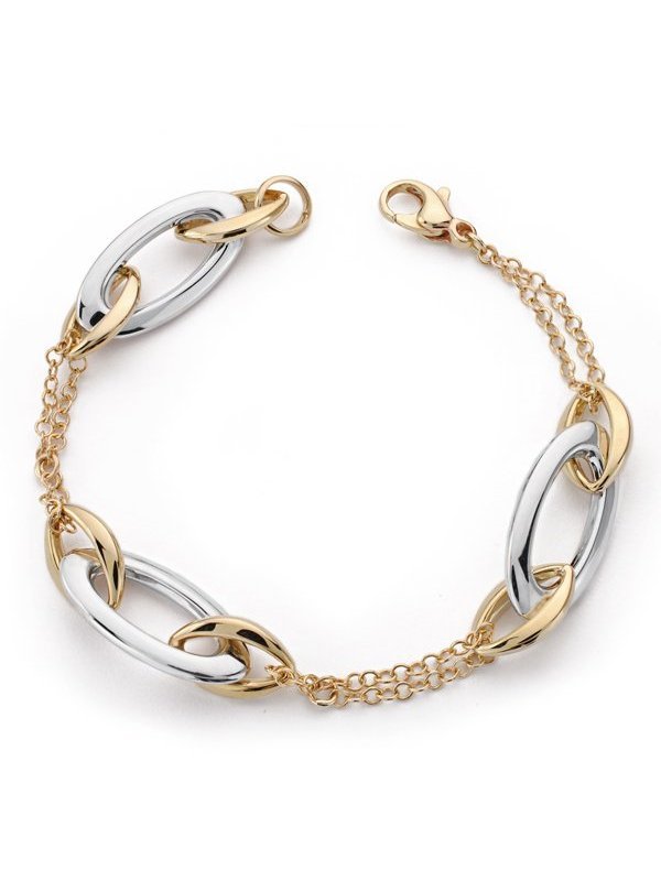 9K PULSERA HUECA 19.5CM