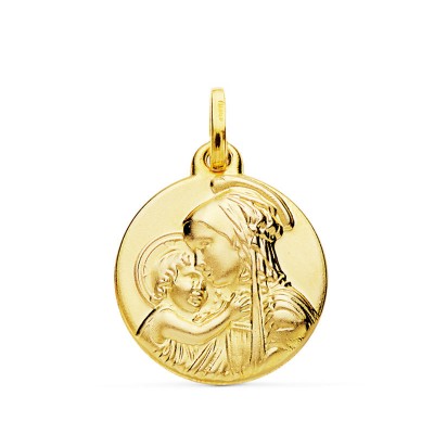 18K MEDALLA MADRE  DIVINA...