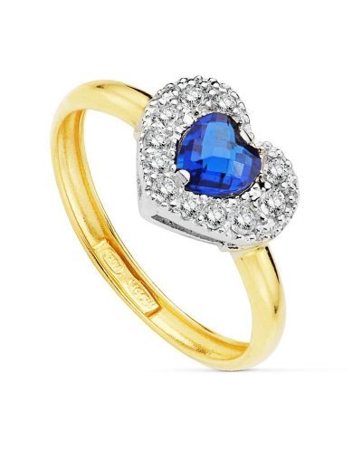 9K SORTIJA PIEDRA AZUL...